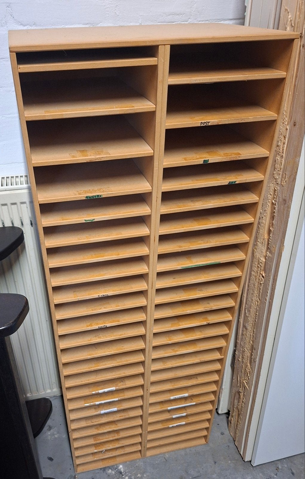 Vakkenkast, postsorteer kast, Ophalen, Gebruikt, 25 tot 50 cm