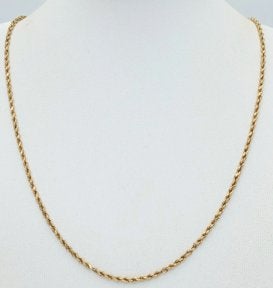 14K Geelgouden Rope Ketting - 5,76 gram, 42 cm, Ophalen of Verzenden, Zo goed als nieuw, Goud, Goud