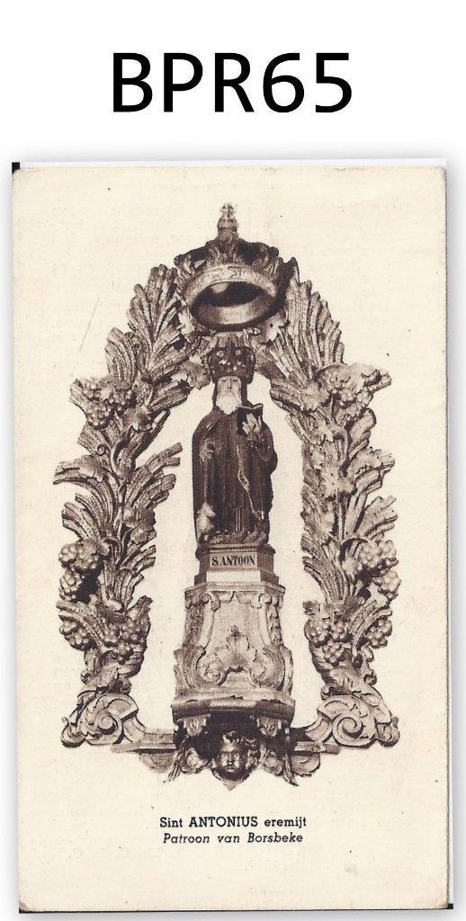 bpr65 prentje litanie van de h antonius, Ophalen of Verzenden, Gebruikt, Kaart of Prent