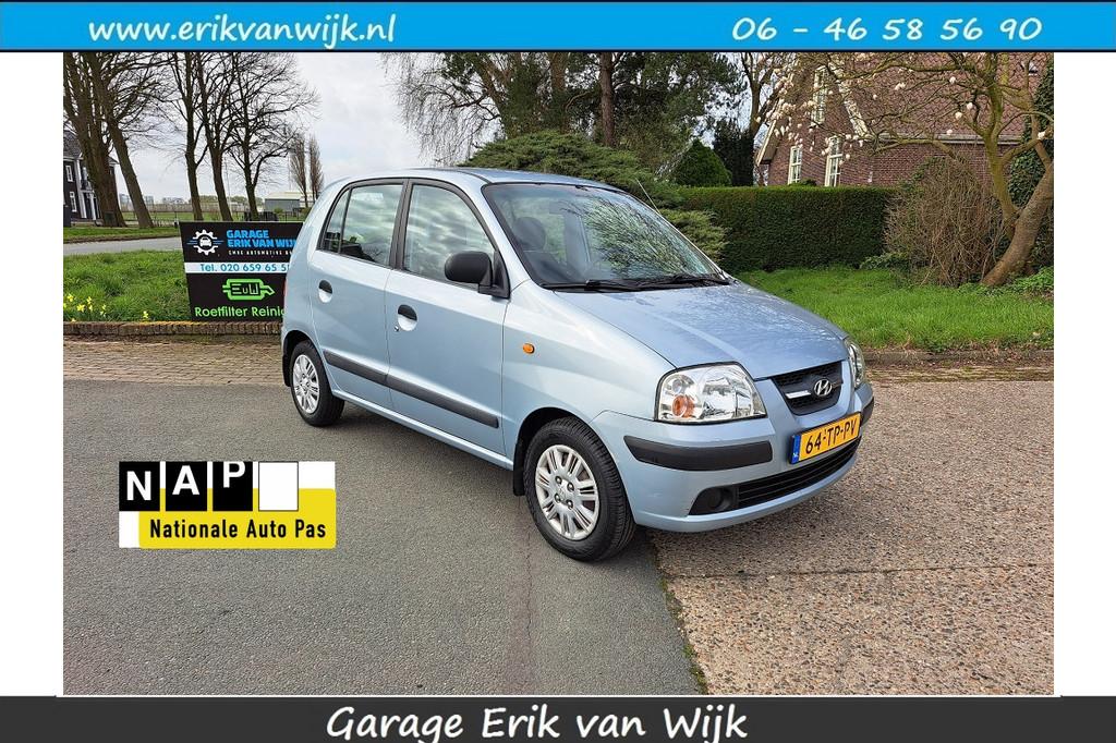 Hyundai Atos 1.1i Active Sense 5 deurs Airco (bj 2006), Voorwielaandrijving, 31 €/maand, 4 cilinders, Metallic lak