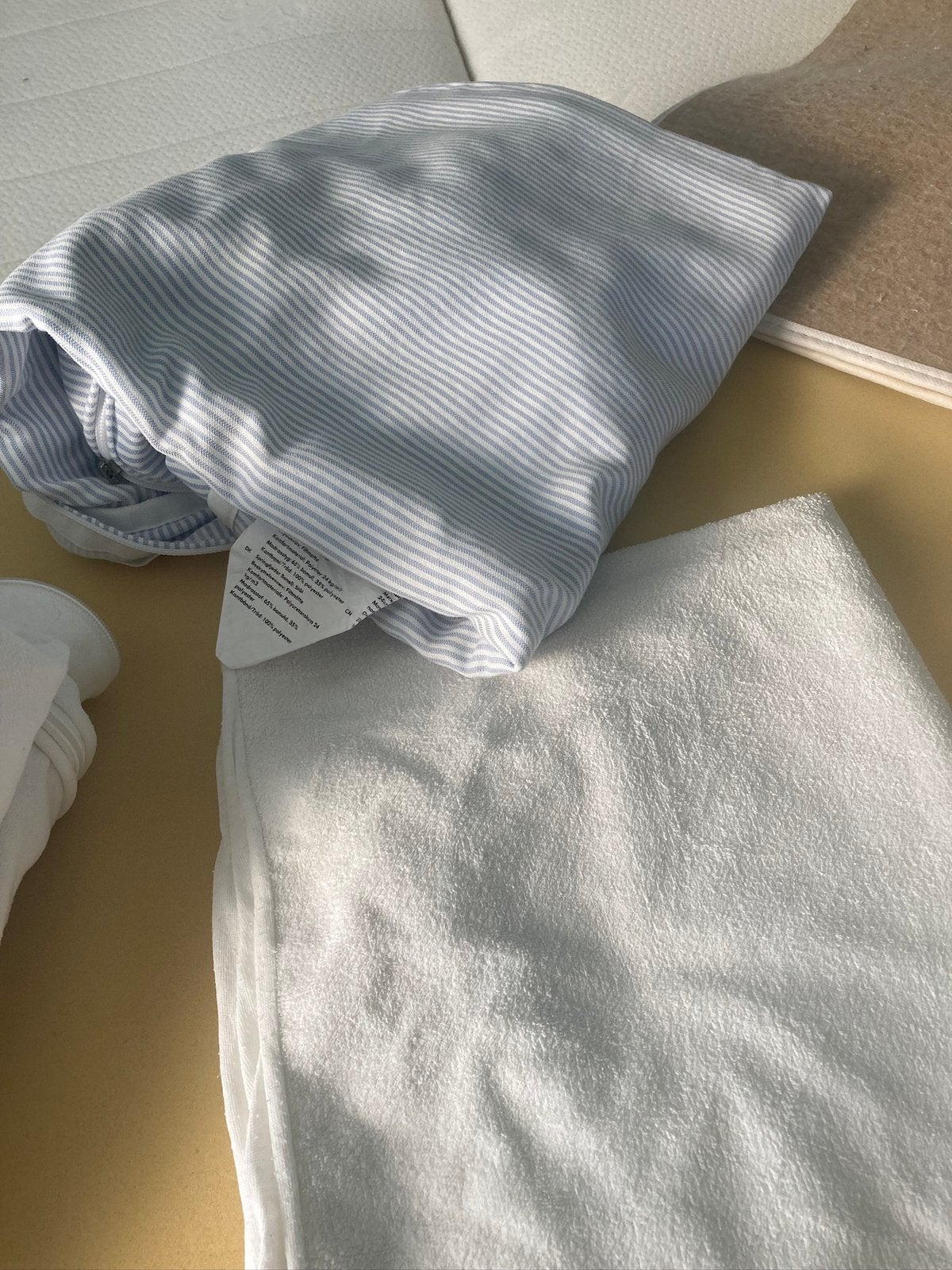 Matrasset 60/120, Huis en Inrichting, Ophalen, Zo goed als nieuw, Wit