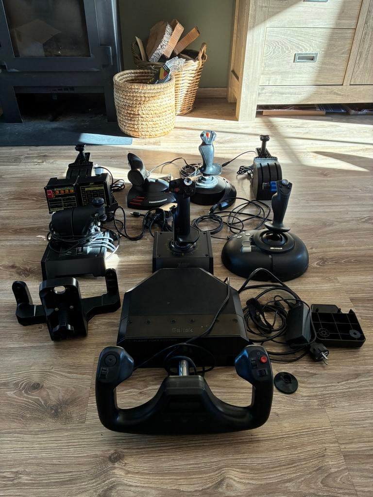 Flight Simulator / DCS hardware, Saitek X65F, Yoke, HOTAS, Ophalen of Verzenden, Gebruikt