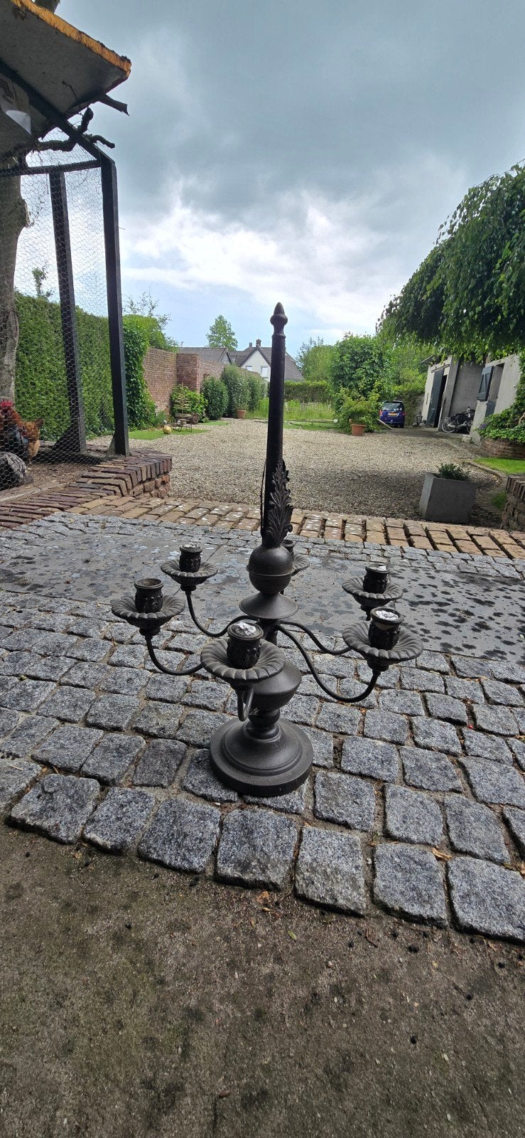 Prachtige kandelaar met 6 armen, Antiek en Kunst, Antiek | Kandelaars, Koper of Brons, Ophalen