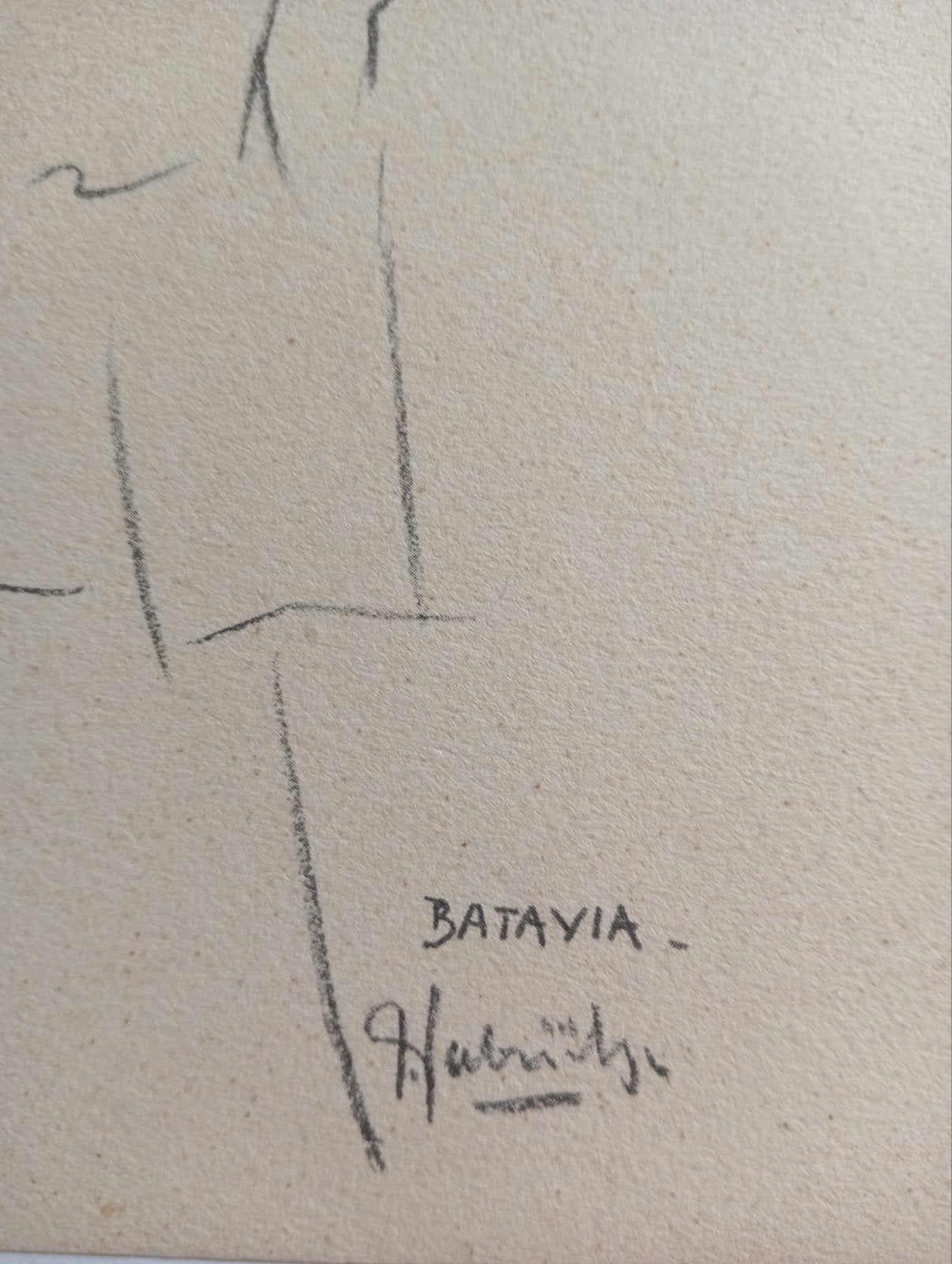 Gabrielse prent Nederlands Indië Indonesië Indonesia Batavia, Verzamelen, Foto's en Prenten, Ophalen of Verzenden, Voor 1940, Gebruikt