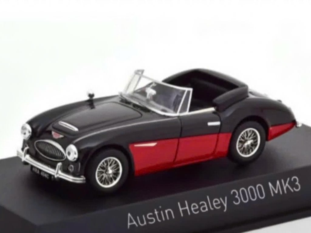 Austin Healey 3000 MK3 '64 Zwart/Rood 1/43 NOREV ref: 070014, Verzenden, Nieuw, Auto, Norev