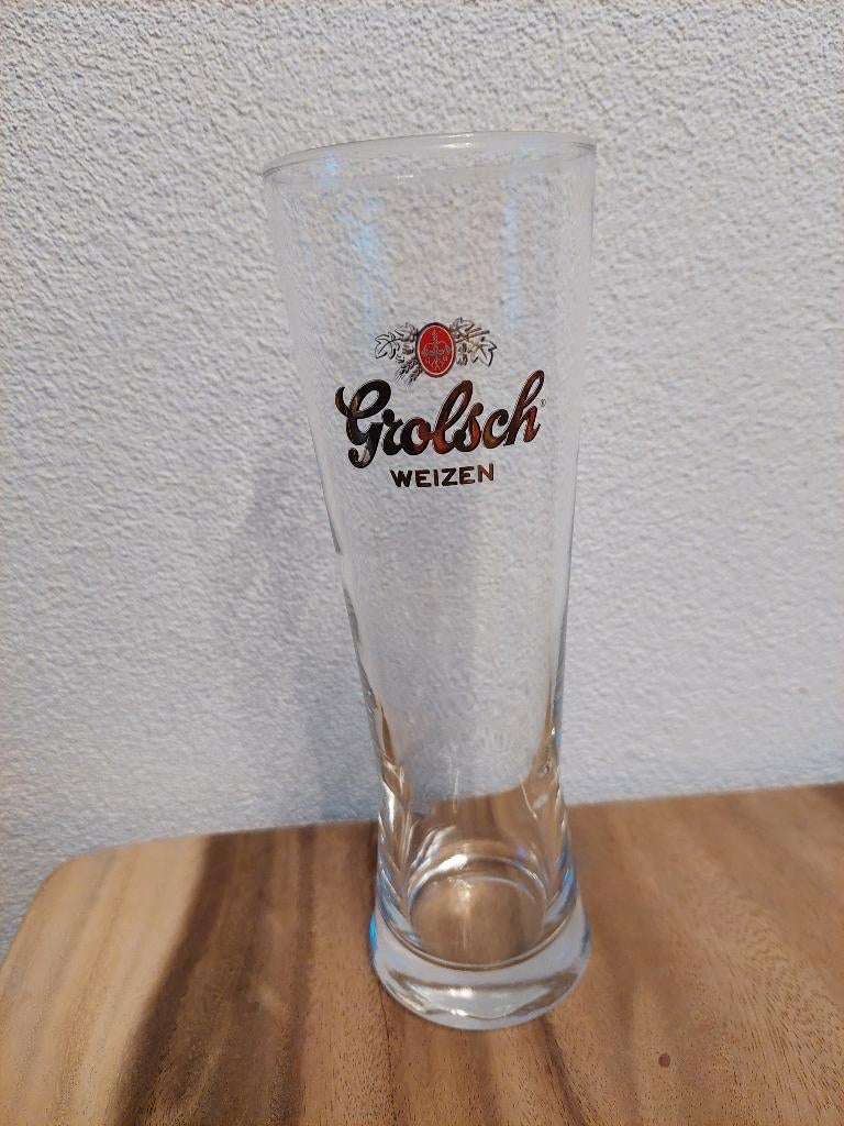 Bier glas: Grolsch Weizen, Ophalen of Verzenden, Zo goed als nieuw, Glas of Glazen, Grolsch