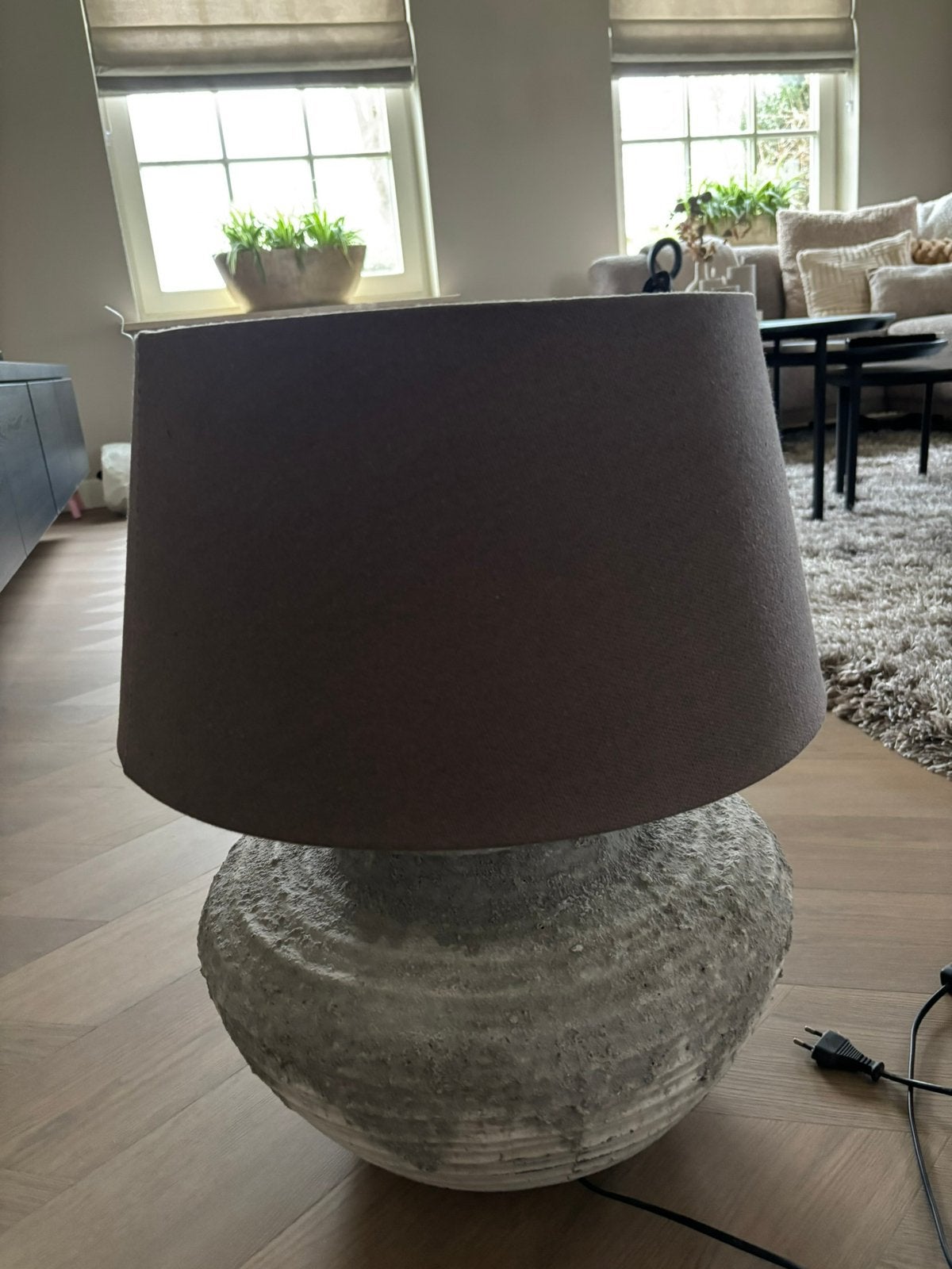Grote schemerlamp, Ophalen of Verzenden, Zo goed als nieuw, Overige materialen