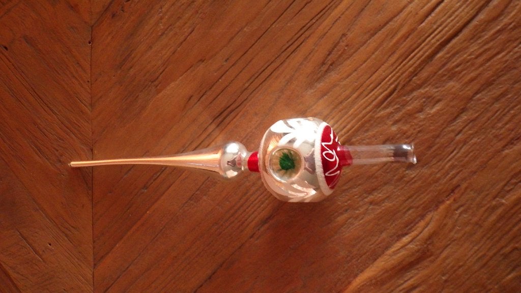 mooie oude piek met rood accent, Ophalen of Verzenden, Gebruikt