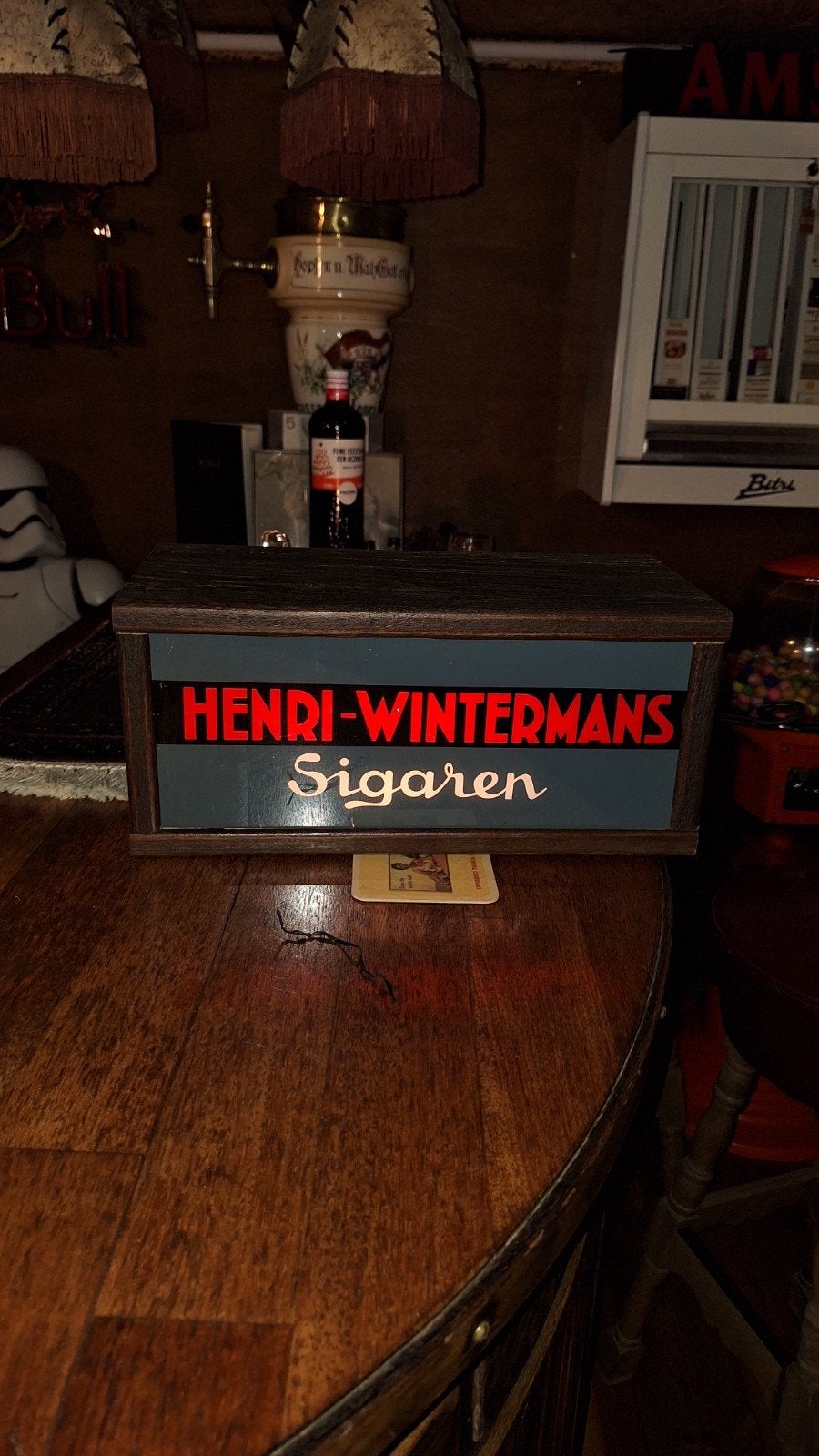 Vintage Henri Wintermans Sigaren Toonbank Lichtbak  Jaren 50, Ophalen, Gebruikt, Overige typen
