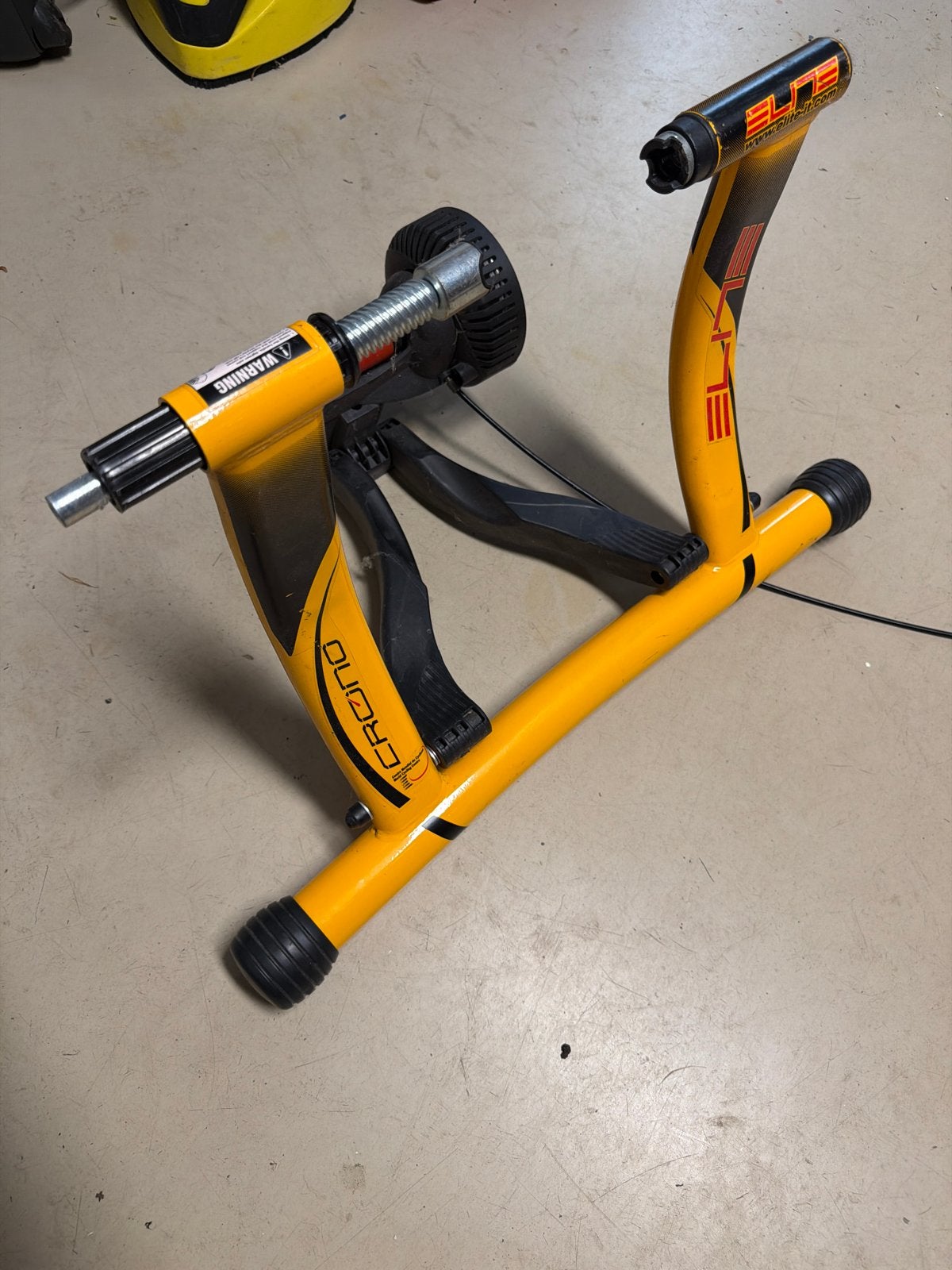 Elite Crono Mag fietstrainer - Geel/Zwart, Ophalen of Verzenden, Gebruikt, Overige typen