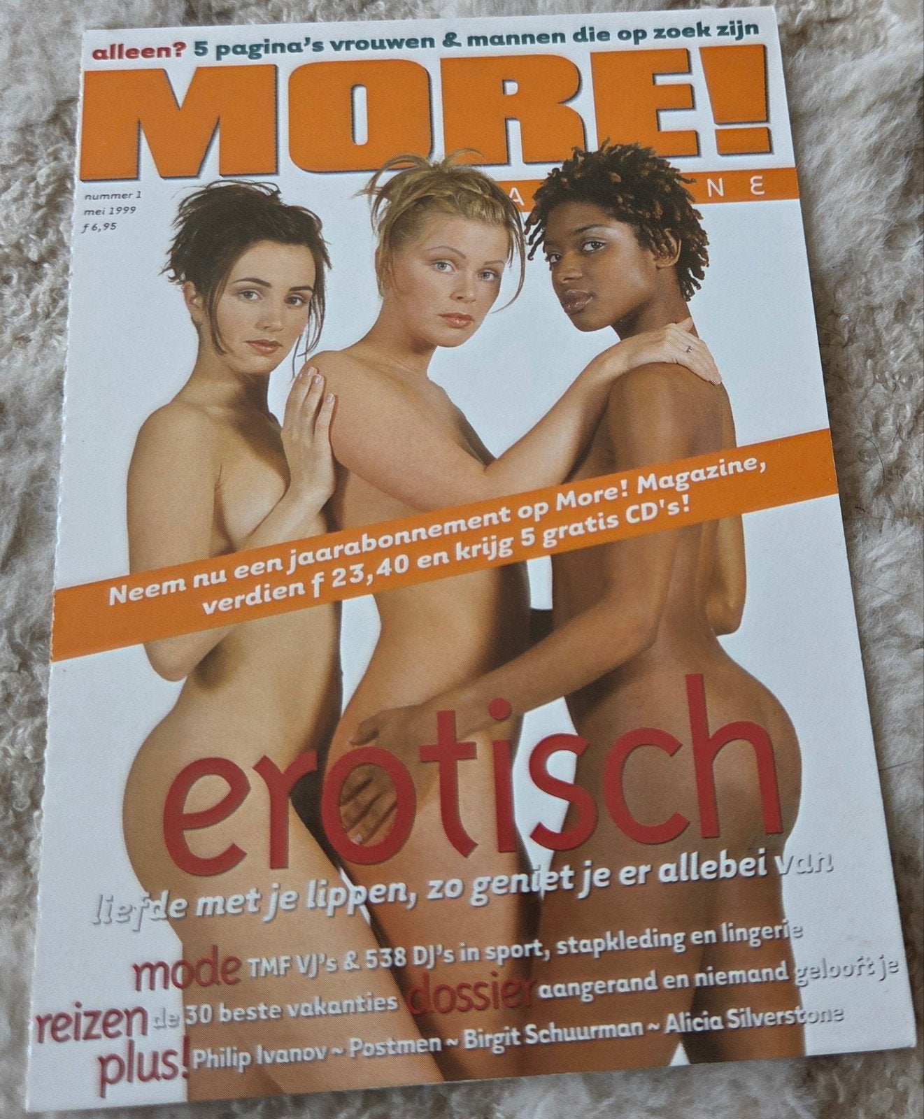 More! Magazine - Daphne Bunskoek, Bridget Maasland naakt, Verzenden, 1980 tot heden, Ongelopen, Sterren en Beroemdheden