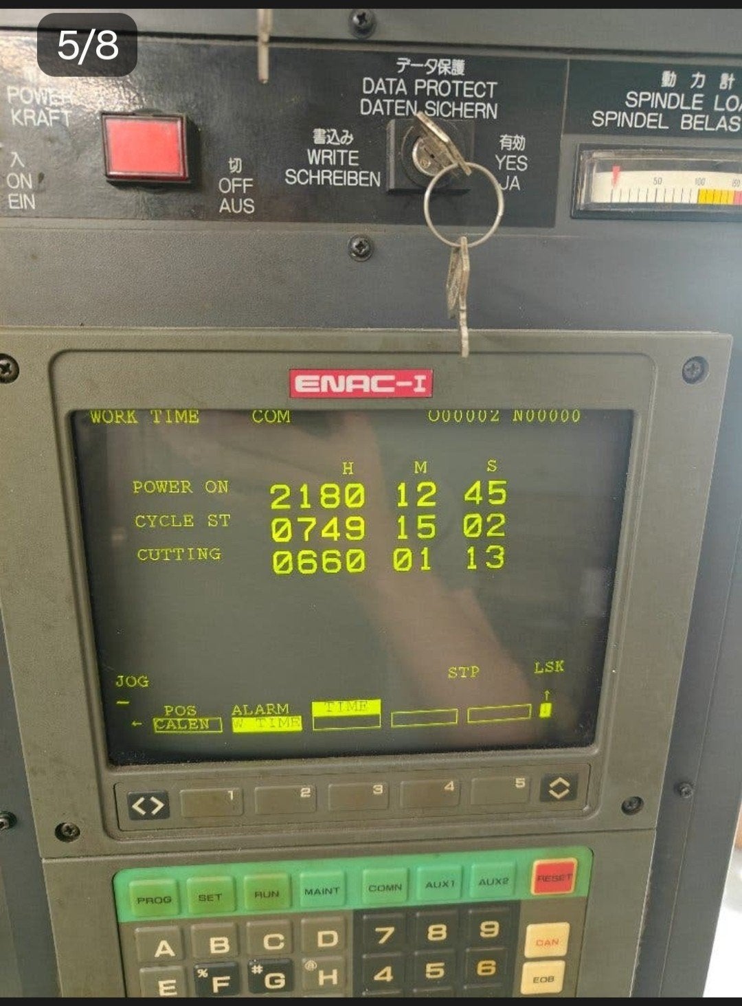 CNC Freesbank, Enshu S400, weinig uren, 8000rpm, BT40, Ophalen, Elektrisch, Overige soorten