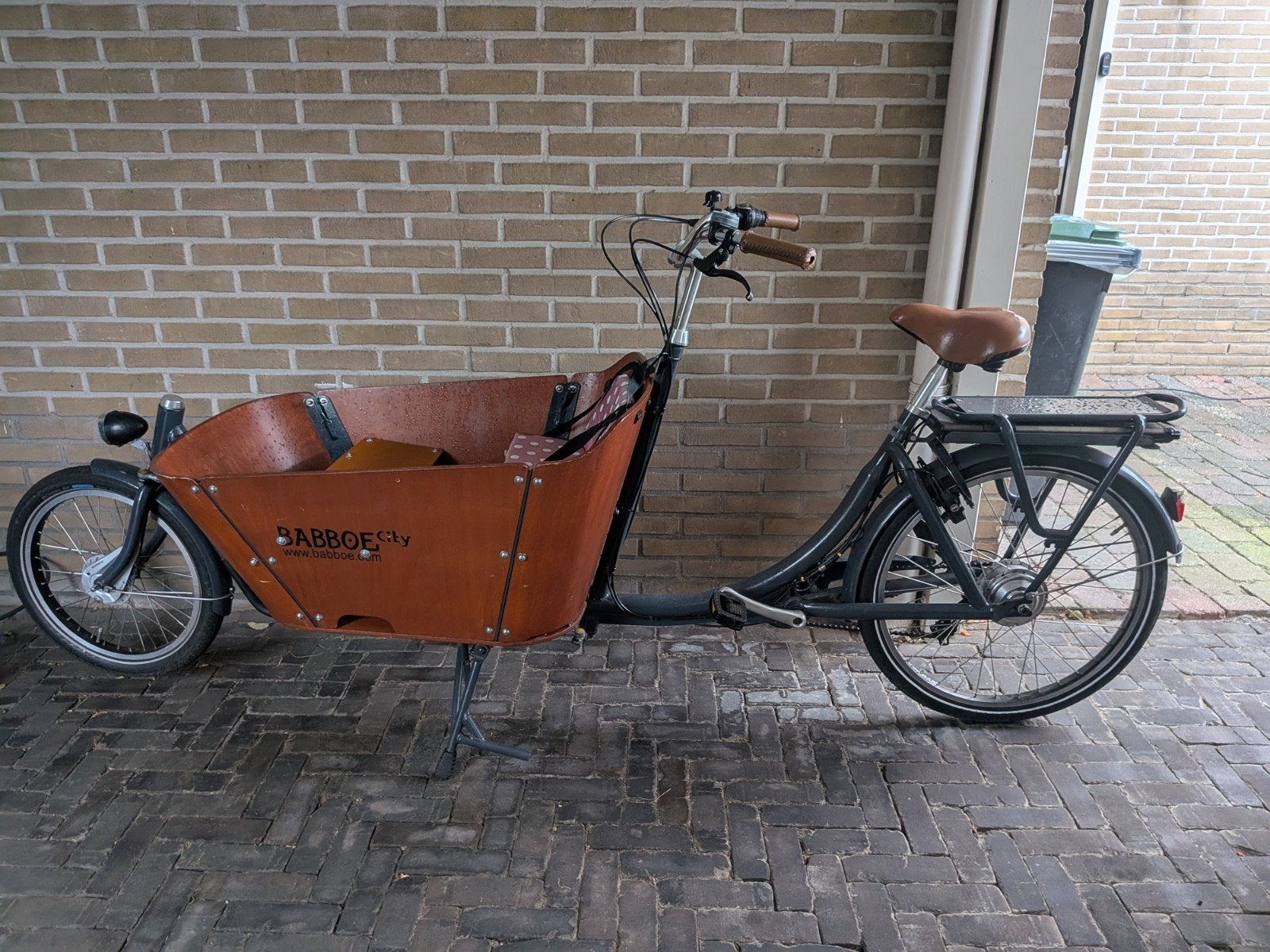 babboe city bakfiets (let op: as motor is kapot), Fietsen en Brommers, Ophalen, Gebruikt, 4 kinderen of meer, Elektrisch