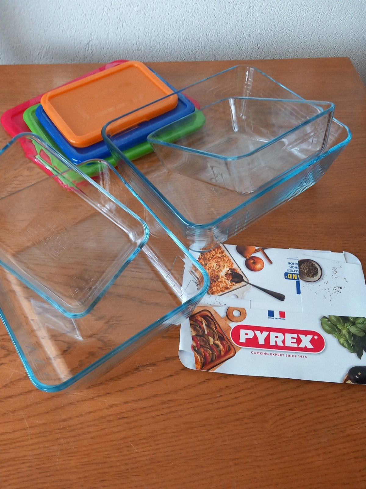 vuurvaste schalen met deksel van de postcodeloterij, Huis en Inrichting, Keuken | Servies, Ophalen, Nieuw, Overige stijlen, Glas