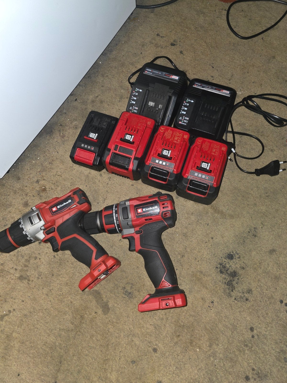Einhell Power X-Change XL Accu Set - 2 Boormachines + Accu's, Boormachine, Gebruikt, Variabele snelheid, Ophalen of Verzenden