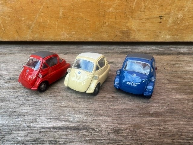 1:43 BMW Isetta 3 stuks Gama, Ophalen of Verzenden, Gebruikt, Auto, Gama