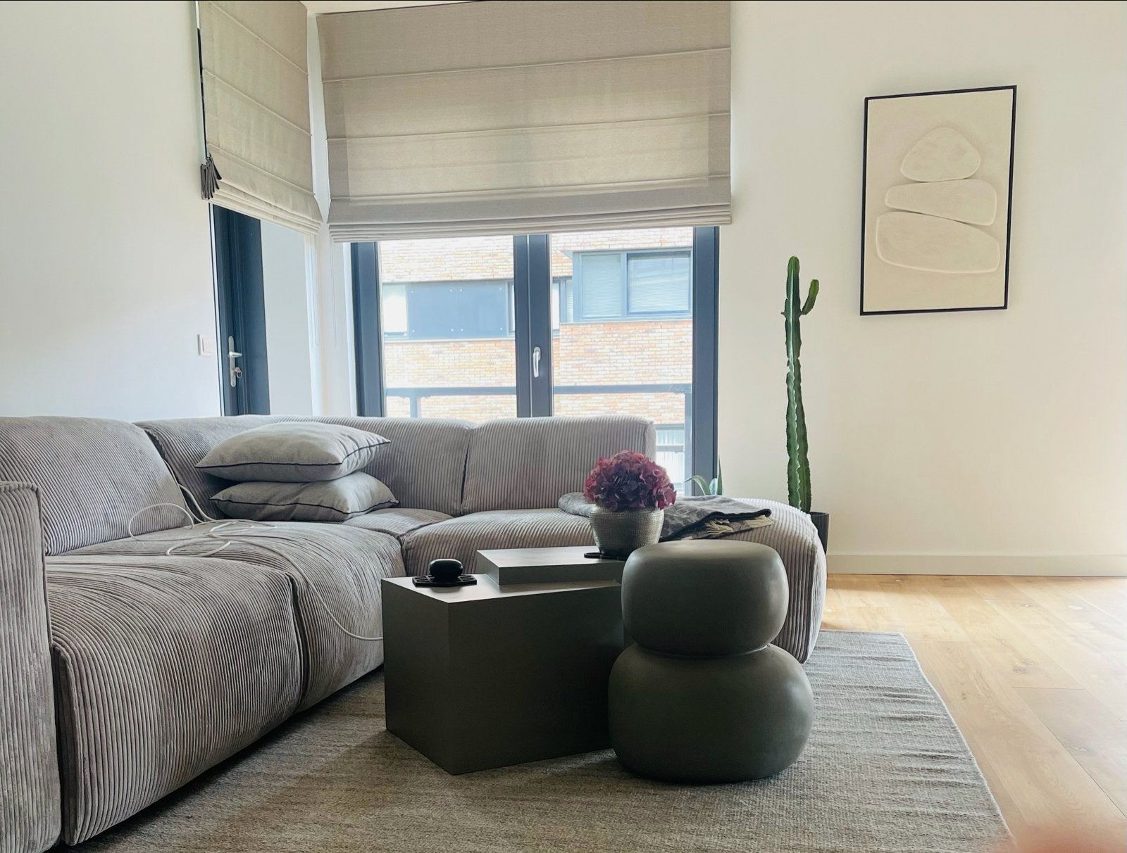 IKEA TIDTABELL Vloerkleed, platgeweven, grijs, 200x300 cm, Ophalen of Verzenden, Zo goed als nieuw, 200 cm of meer, Grijs