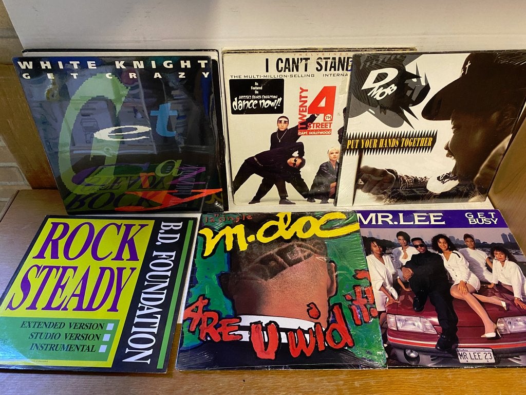 Collectie Hip-House Maxisingels, LP, Fotohoes, Overige genres, Ophalen of Verzenden