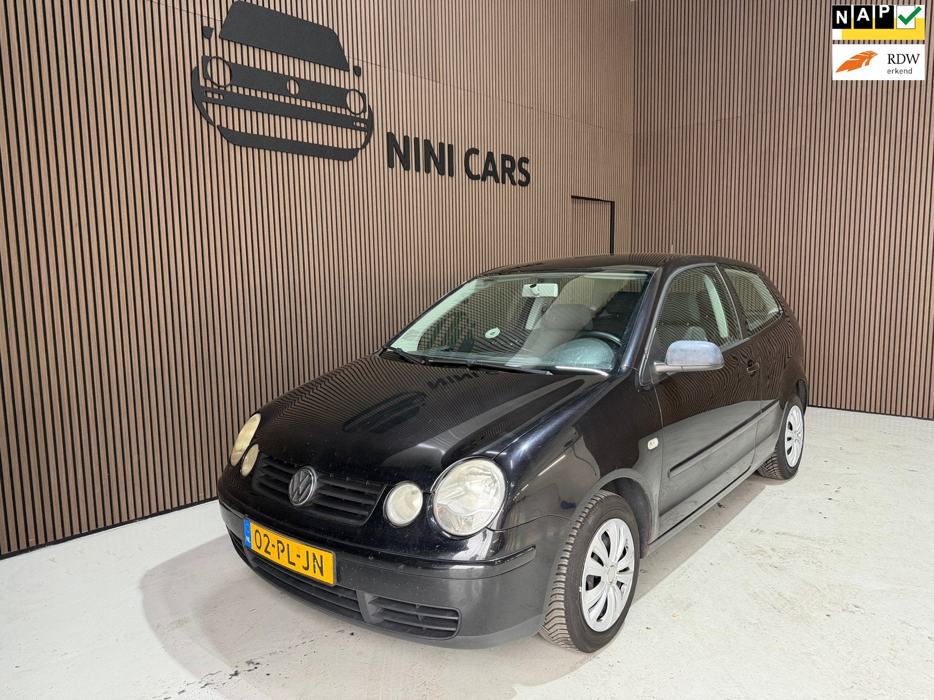 Volkswagen Polo 1.2-12V Athene Vaste prijs, 1198 cc, Zwart, Origineel Nederlands, Bedrijf