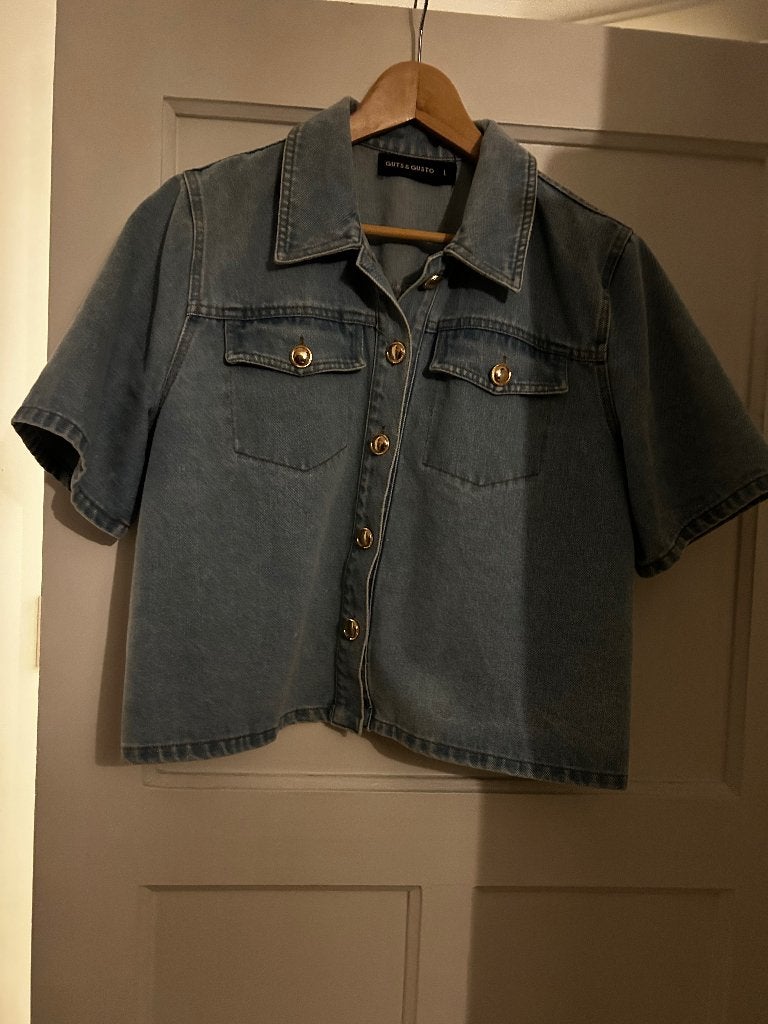 Spijkerblouse Guts & Gusto, Ophalen, Guts & Gusto, Blauw, Maat 42/44 (L)