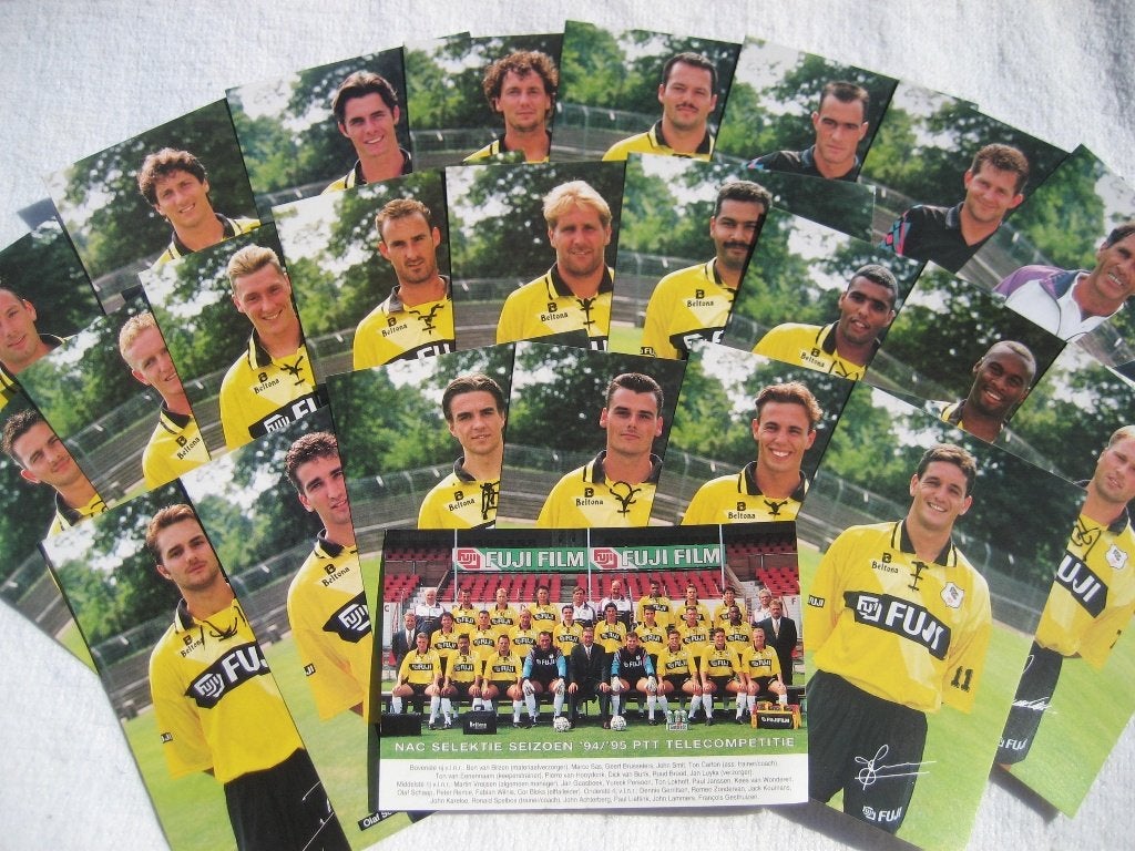 Complete fotoset NAC 1994-1995, Ophalen of Verzenden, Nieuw, NAC Breda, Spelerskaart