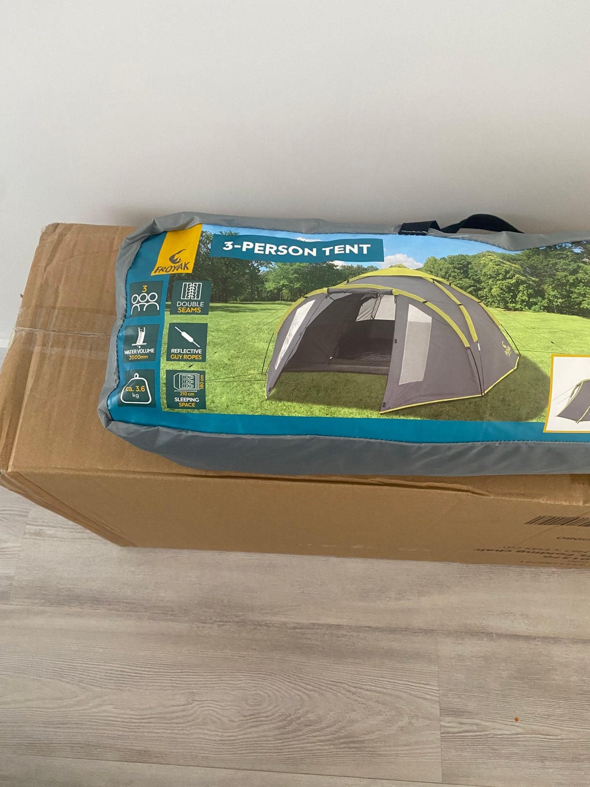 3 persoons tent, Caravans en Kamperen, Tenten, Ophalen, Nieuw, Tot en met 3
