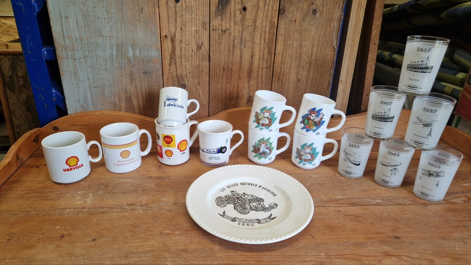 servies shell, mobil, esso en sunoco, Verzamelen, Ophalen of Verzenden, Gebruiksvoorwerp