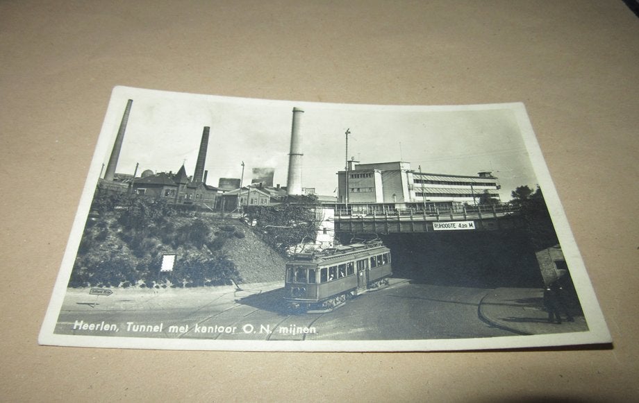 Heerlen - Tunnel met kantoor O N mijnen, Verzenden, 1940 tot 1960, Gelopen, Limburg