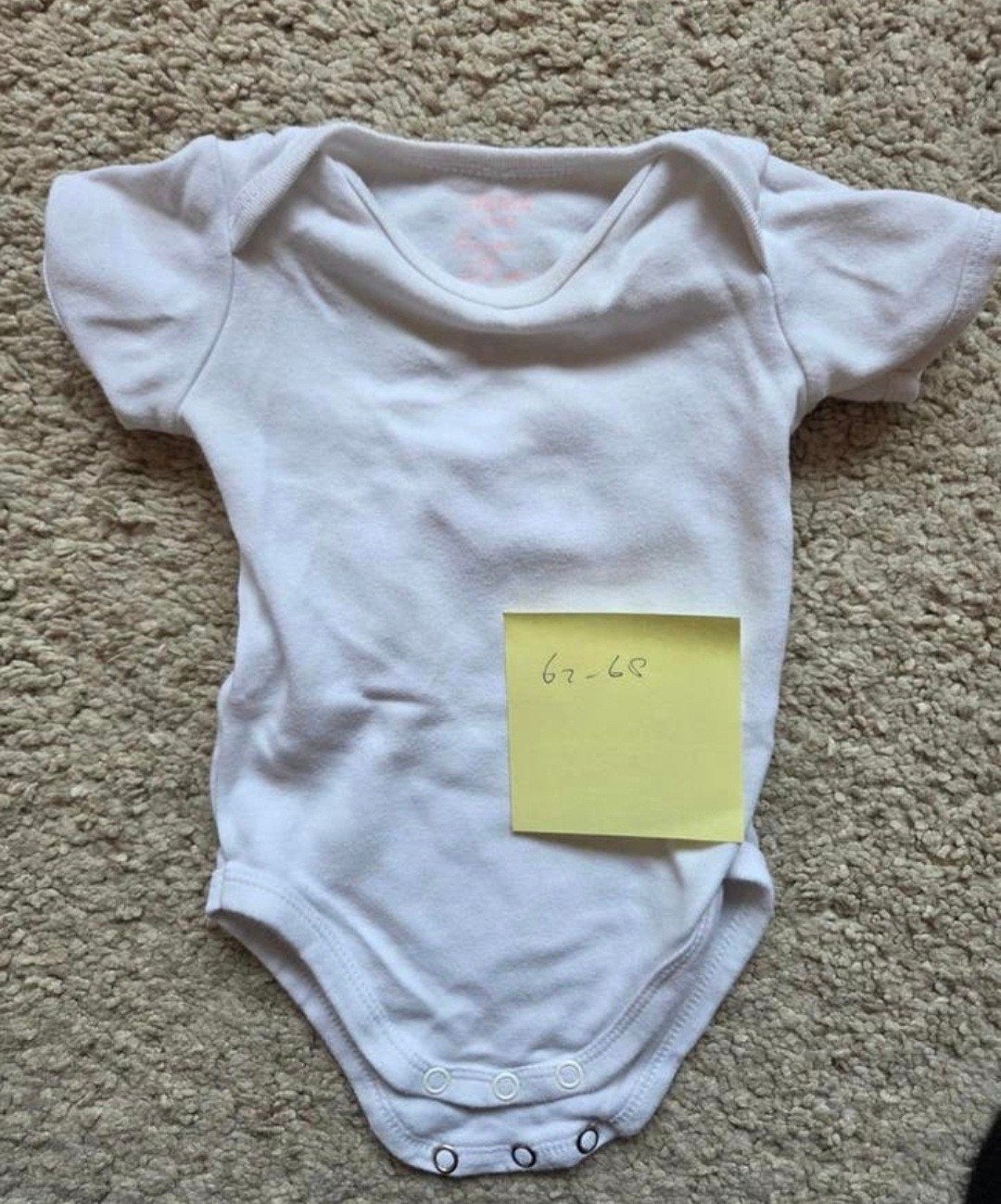 Hema Romper Katoen Wit Maat 62-68, Kinderen en Baby's, Babykleding | Maat 62, Nacht- of Onderkleding, Gebruikt, Jongetje of Meisje