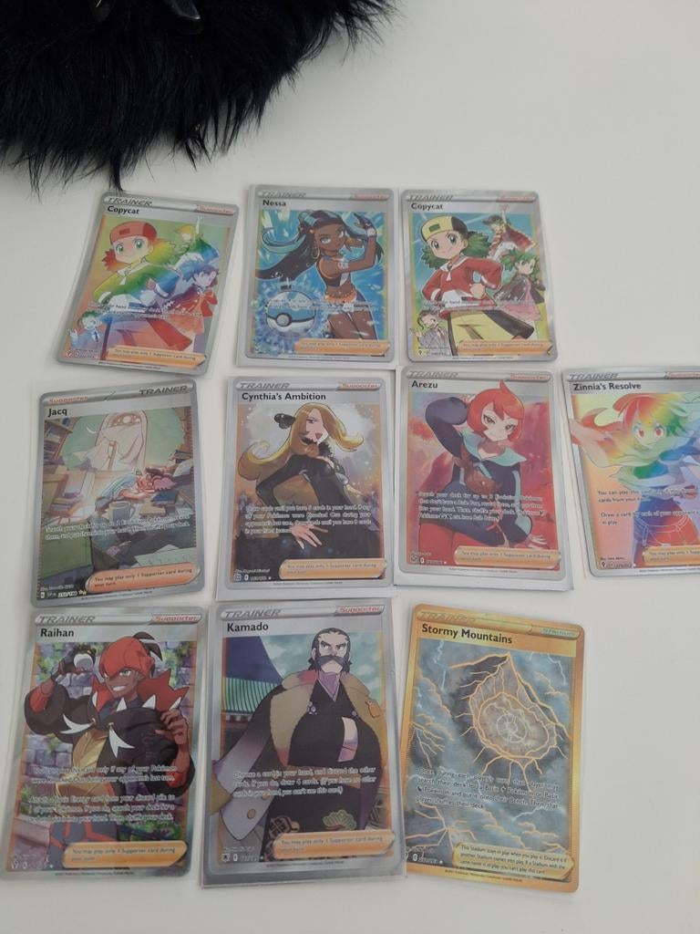 Pokémon TCG Full Art Trainer & Gold Kaarten Collectie, Ophalen of Verzenden, Zo goed als nieuw, Meerdere kaarten, Foil