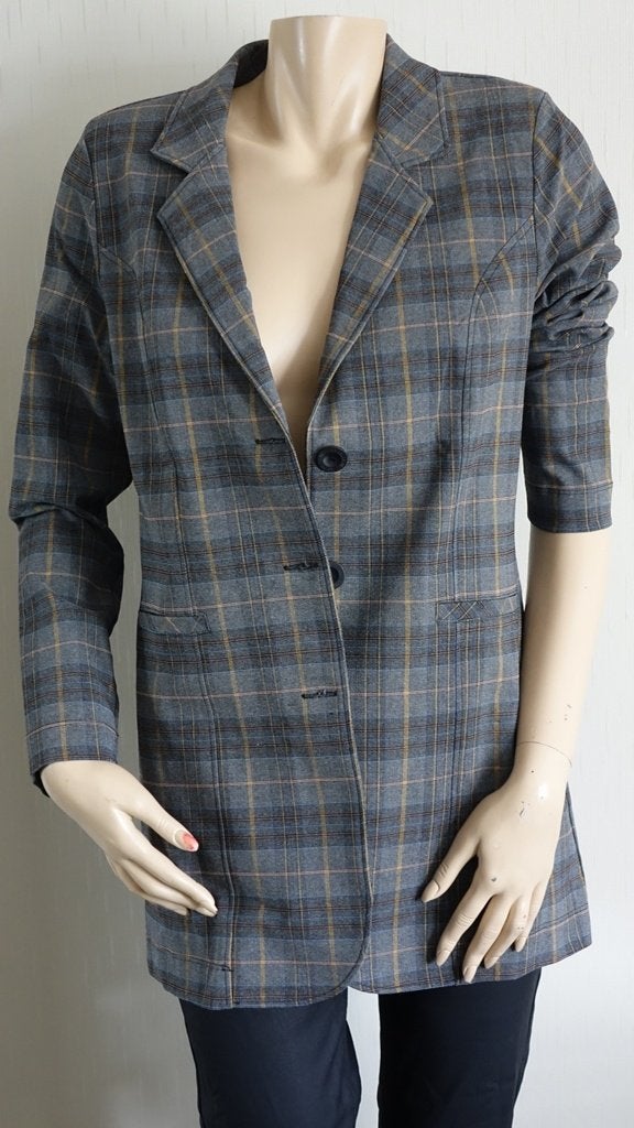 nieuw grijs bruin ANGELLE MILAN ruitjasje, Maat 38/40 (M), Angelle Milan, Nieuw, Jasje