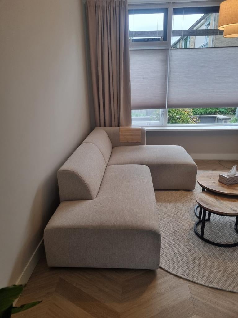 Hoekbank BySIDDE Finn Set 2 Ebbe 01 Simply Beige  by sidde, Huis en Inrichting, 250 tot 300 cm, 100 tot 125 cm, Hoekbank, Ophalen of Verzenden