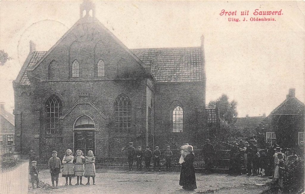 702-377-047 Groet Uit Sauwerd, Verzenden, Voor 1920, Groningen