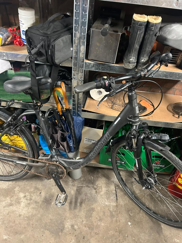 Kalkhoff fiets voor onderdelen blokje is goed!!!!, Overige merken, Minder dan 10 versnellingen, Ophalen of Verzenden, 53 tot 56 cm