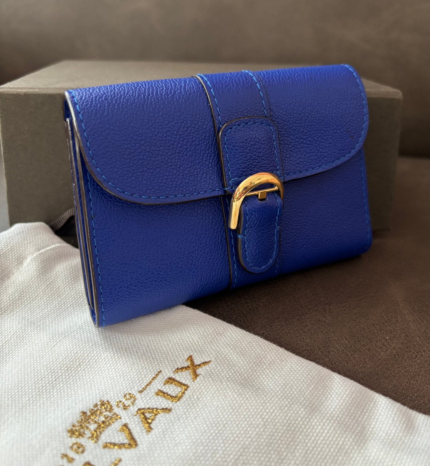 Delvaux, Ophalen of Verzenden, Zo goed als nieuw, Blauw