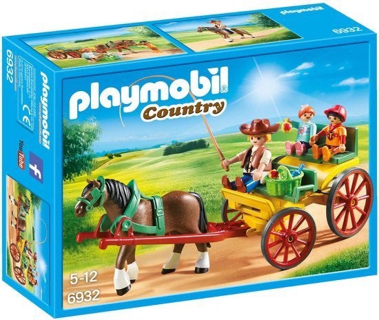 Playmobil 6932 "Country Paard en Kar" zo goed als nieuw, Complete set, Voertuig, Ophalen of Verzenden, Zo goed als nieuw