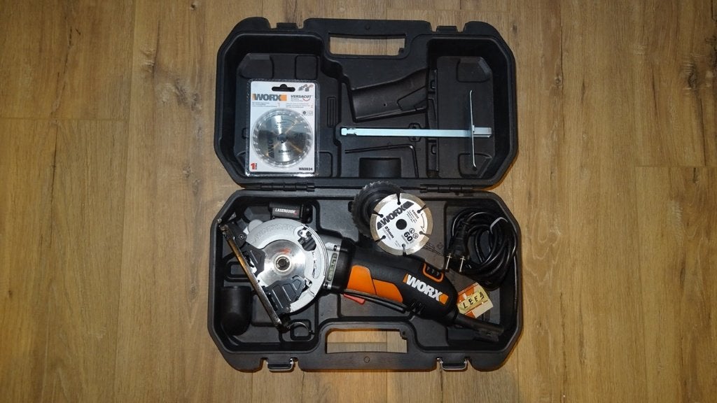 WORX WX426 Compacte handcirkelzaag, 400 W, Minder dan 30 mm, Cirkelzaag, Worx, Ophalen of Verzenden