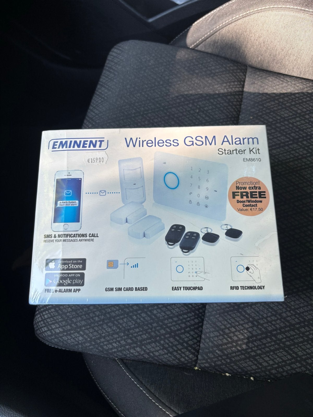 Eminent E-Alarm Draadloos GSM Alarmsysteem Starterkit, Doe-het-zelf en Verbouw, Beweging, Nieuw, Ophalen of Verzenden, Compleet systeem