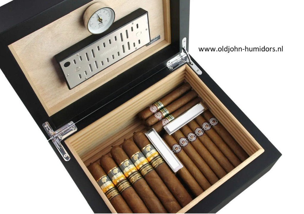 SALE HUMIDOR ADORINI TORINO MEDIUM DELUXE 75 SIGAREN    h135, Verzenden, Nieuw, Tabaksdoos of Verpakking