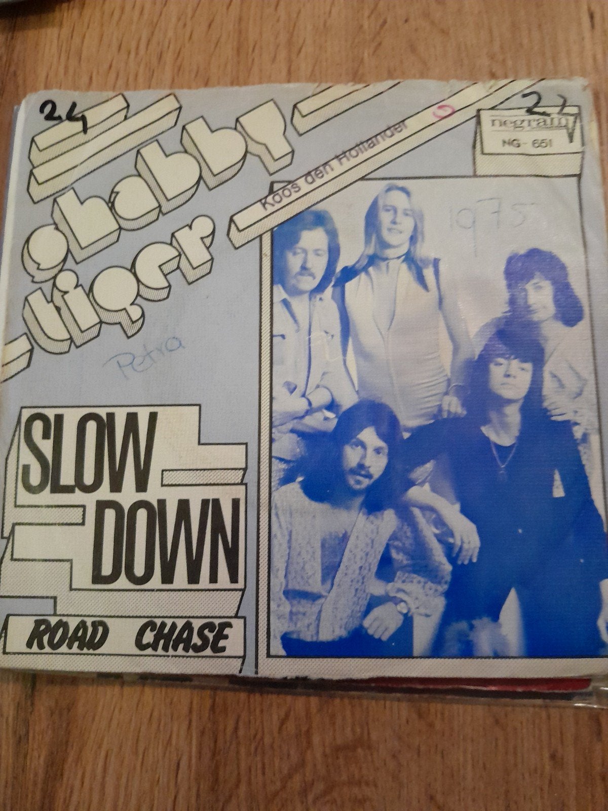 shabby tiger 7inch slow down, Ophalen of Verzenden, Zo goed als nieuw, Pop