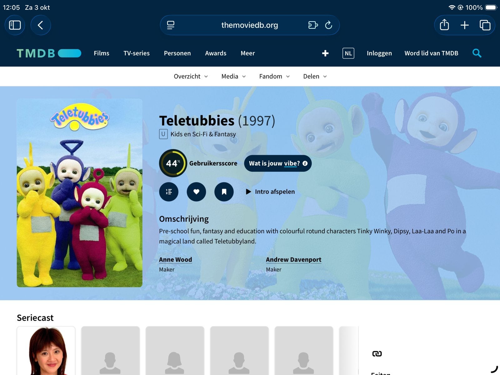 Gezocht: Teletubbies Aflevering 148 Naar bed, Gebruikt, Alle leeftijden, Tv-serie, Ophalen of Verzenden