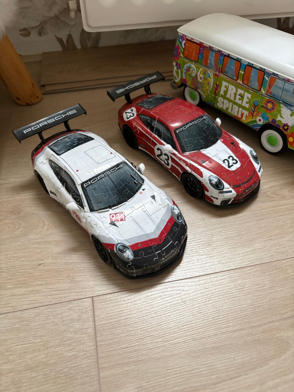 Set van 5 Ravensburger 3D Puzzels: Auto's & VW Bus, Verzenden, Minder dan 500 stukjes, Zo goed als nieuw, Rubik's of 3D-puzzel