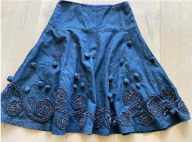 Oilily rok spijkerrok 38 nieuwstaat, Maat 38/40 (M), Blauw, Ophalen of Verzenden, Zo goed als nieuw