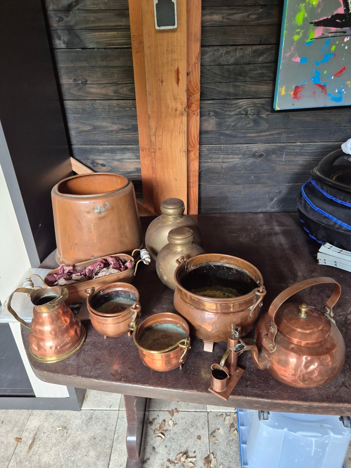 Diverse koperen voorwerpen, Antiek en Kunst, Ophalen, Koper