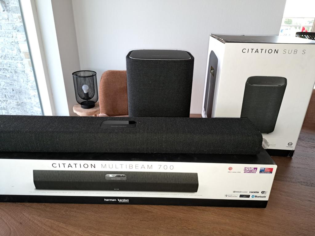 harman kardon set, Overige merken, Soundbar, 70 watt of meer, Ophalen of Verzenden