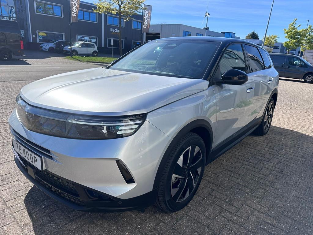 Opel Grandland 1.2 Turbo Hybrid 145pk GS | Navigatie Pro |, Auto's, Automaat, Zilver of Grijs, Te koop, Startonderbreker
