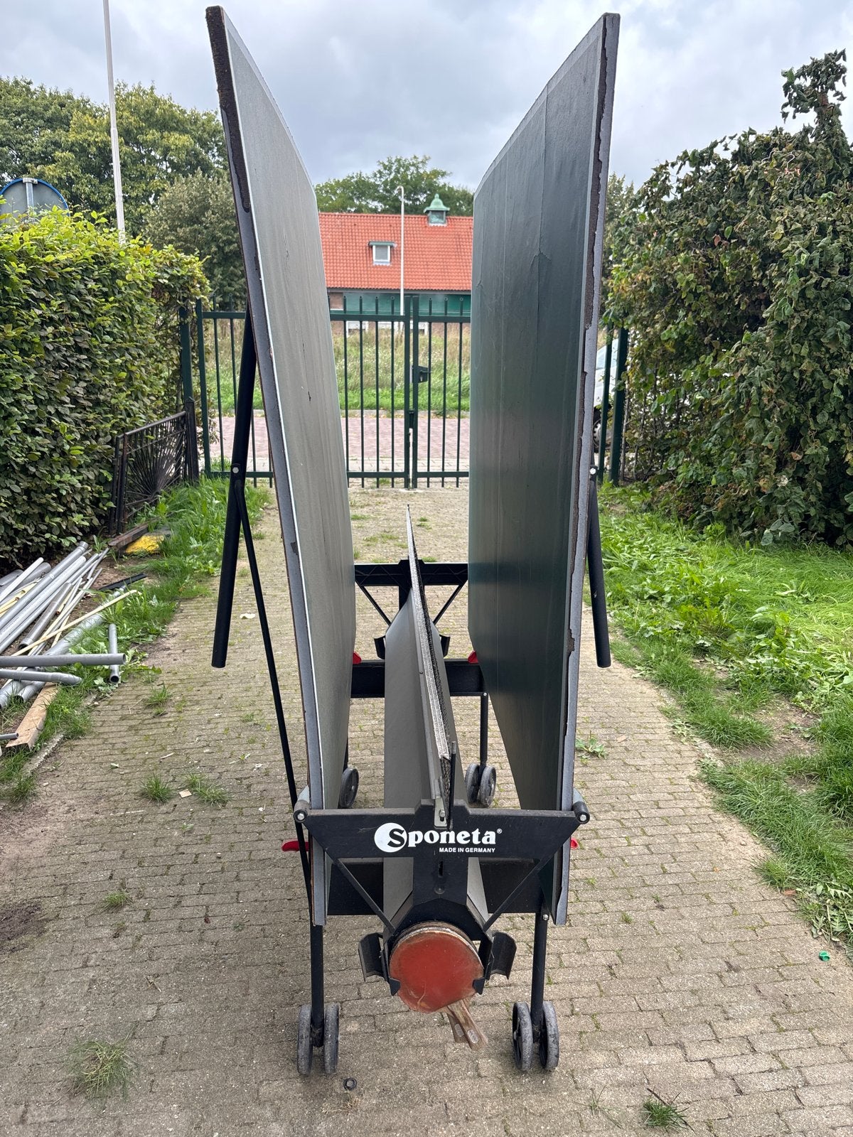 Sponeta Tafeltennistafel - Inklapbaar & Verrijdbaar, Sport en Fitness, Ophalen, Gebruikt, Tafel Outdoor, Inklapbaar