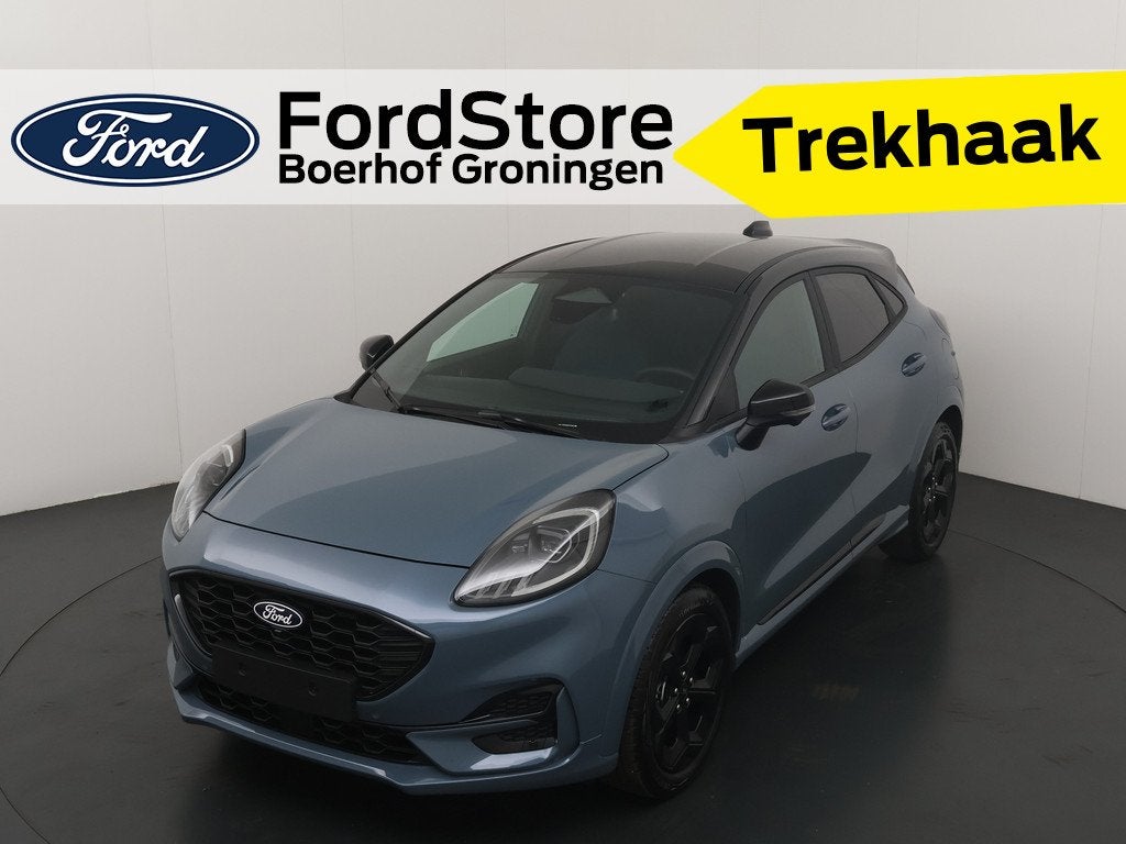 Ford Puma 155pk EcoBoost Hybrid BlueCruise Edition | Matrix, Auto's, Ford, Puma, Blauw, Leder en Stof, Bedrijf