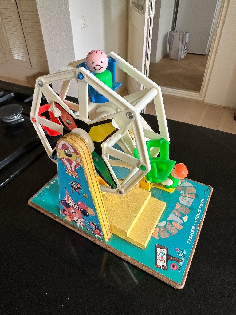 Vintage Fisher Price Reuzenrad 969 - ferris wheel, Ophalen, Gebruikt, Speelset