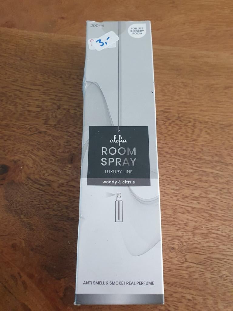 Nieuwe Alefia Roomspray Luxury Line Woody & Citrus, Ophalen of Verzenden, Nieuw